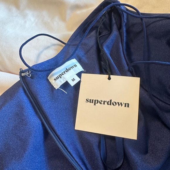 Kiki Strappy Mini Dress in Blue superdown - Picture 5 of 6